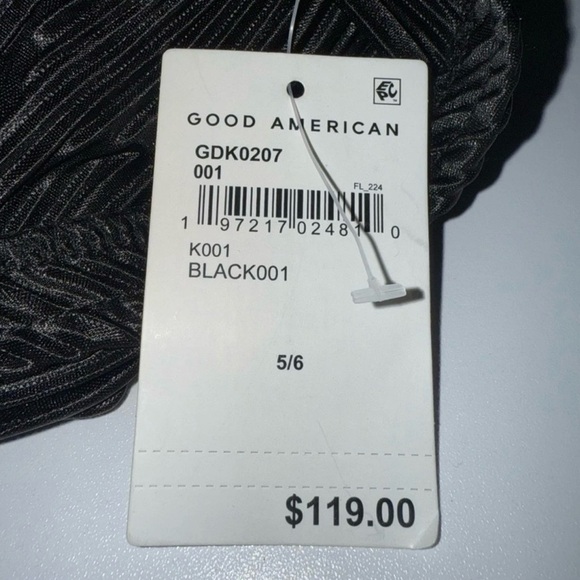 Good American Always Fits Plissé Maxi Swimsuit Skirt Coverup Size 5/6 (2XL/3X) - Picture 7 of 9